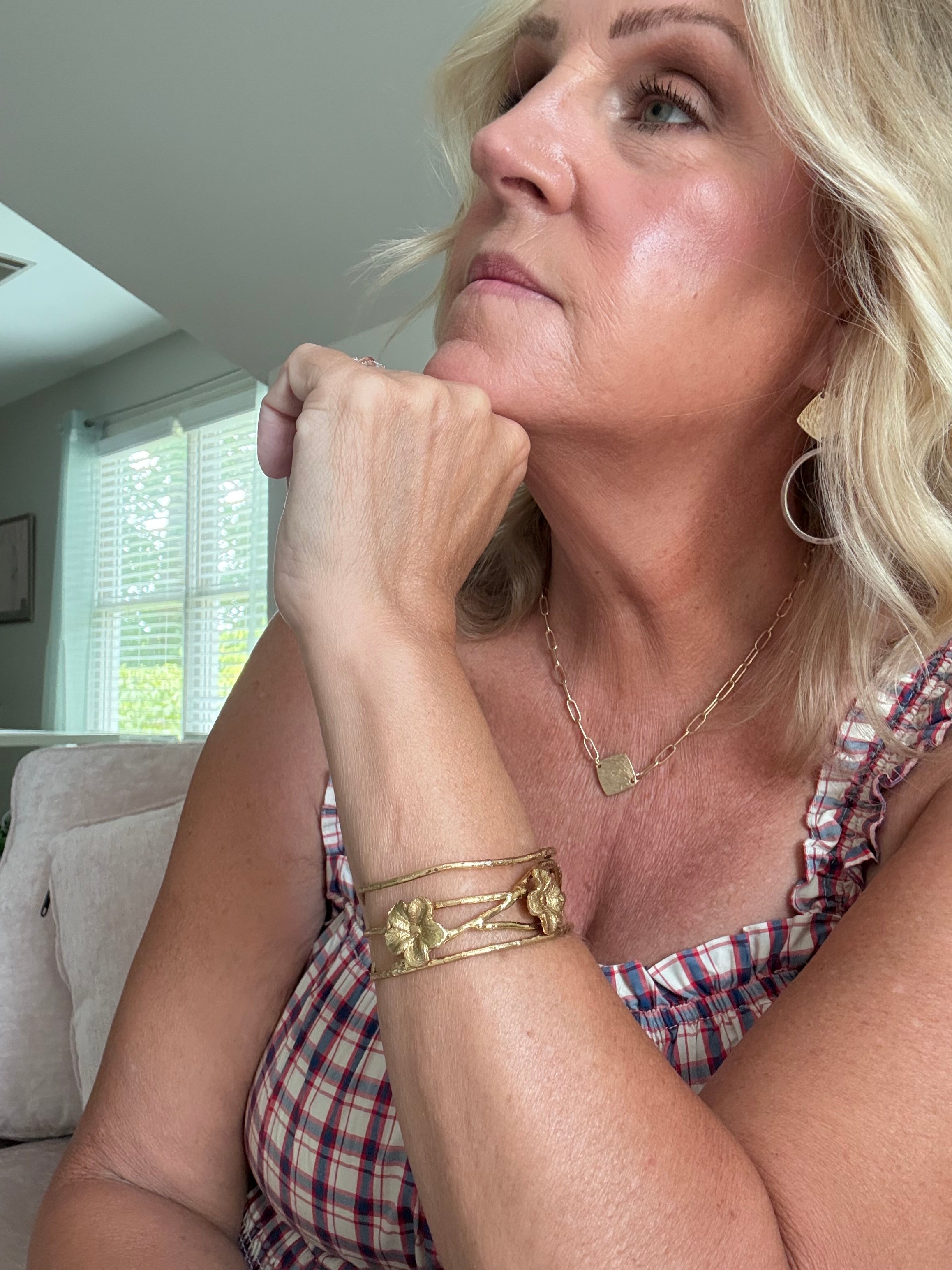 Flower Cuff Bracelet