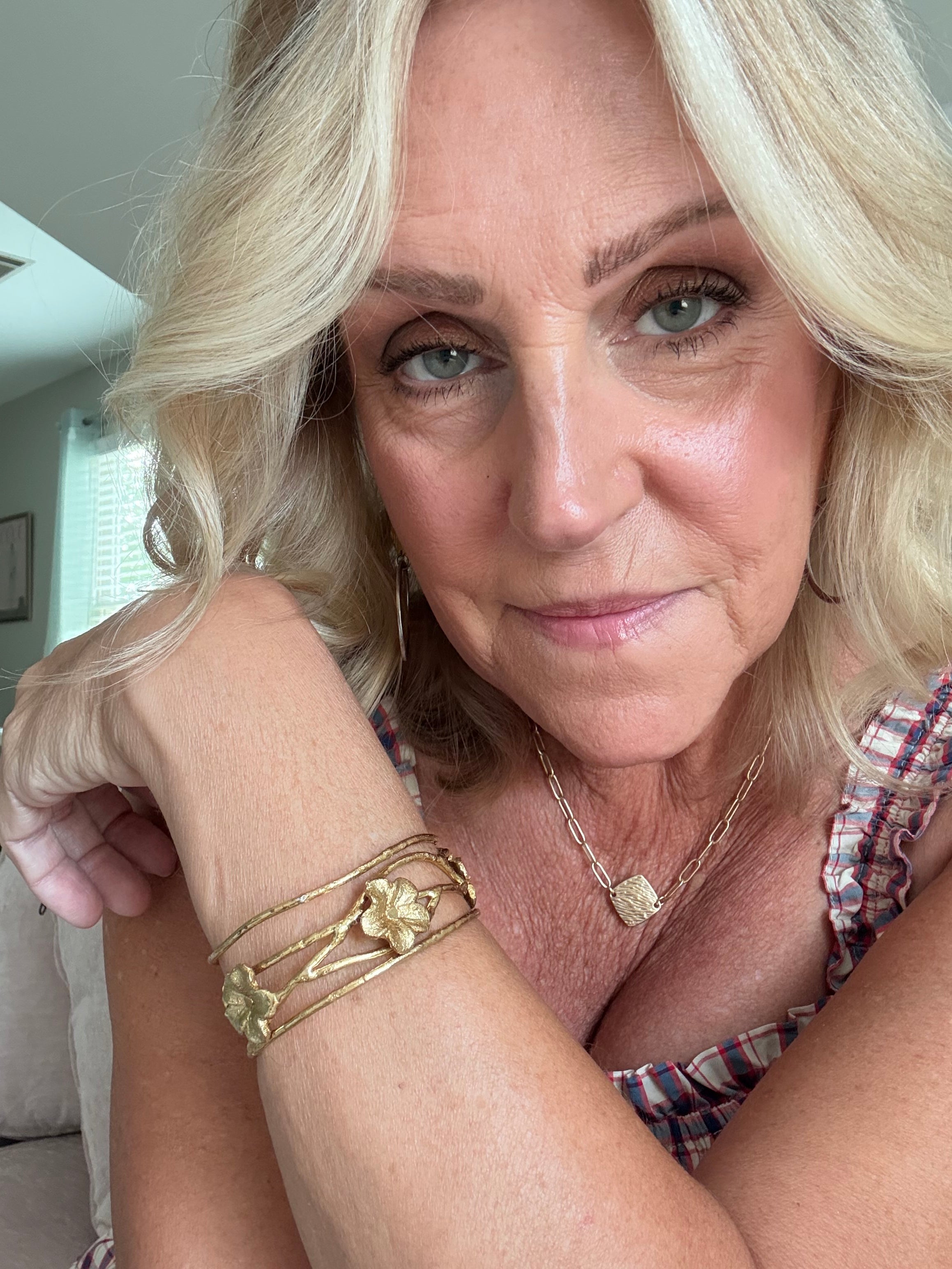 Flower Cuff Bracelet